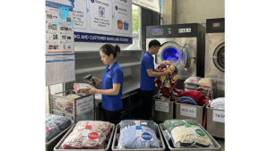 Kiểm tra đồ và cho đồ vào máy giặt